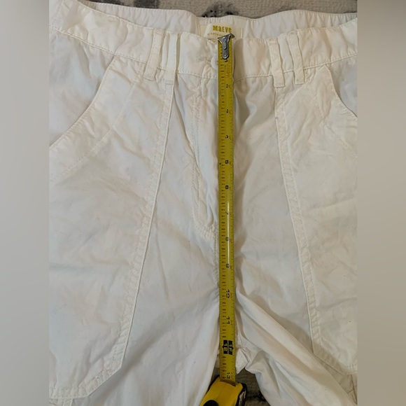 Maeve by Anthropologie White high weisted Cargo Utility Pants size 8 - Picture 10 of 10